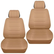 Front set car seat covers fits 1998-2020 Subaru Forester    solid tan