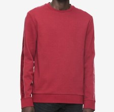  195 Calvin Klein Men Red Long-Sleeve Casual Sweater Crew-Neck Sweatshirt Size M