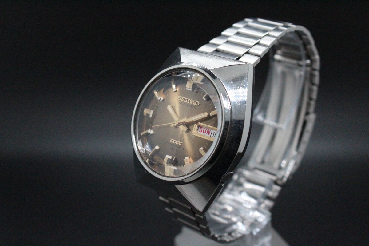 Seiko Automatic DX 17 Jewels 6106-7729 70s retro Brown Dial