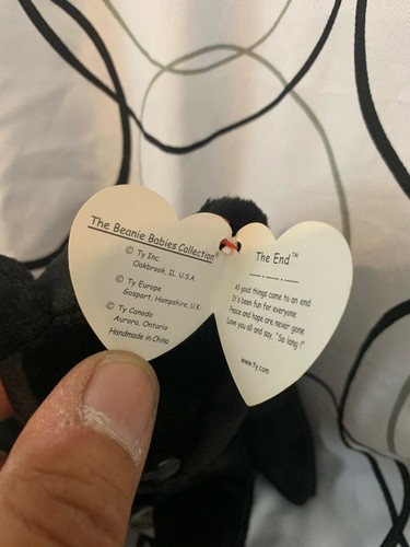 Ty Beanie Baby The End Bear *Mint Condition* RARE With 4 ERRORS! - Picture 2 of 4