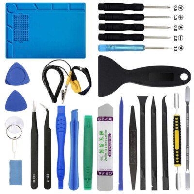 Phone Repair Screen Opening Tool Kit Screwdriver Silicone Pad for iPhone 15 14 X