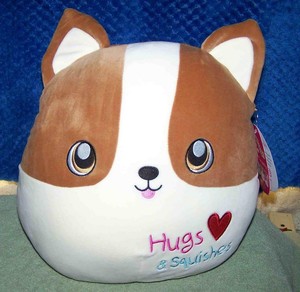 New Squishmallows REGINALD the dog 3.5 inch Clip-on