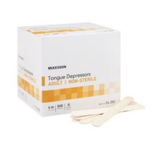 McKesson Tongue Depressor 6 Inch Length Wood, Box of 500 - 24-202