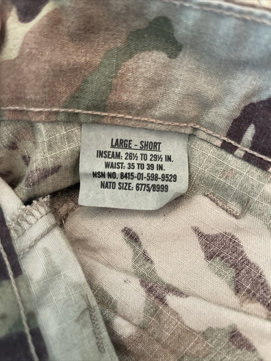 U.S. ARMY OCP SCORPION AIRCREW FLAME RESISTANT PANT SIZE LARGE-REG