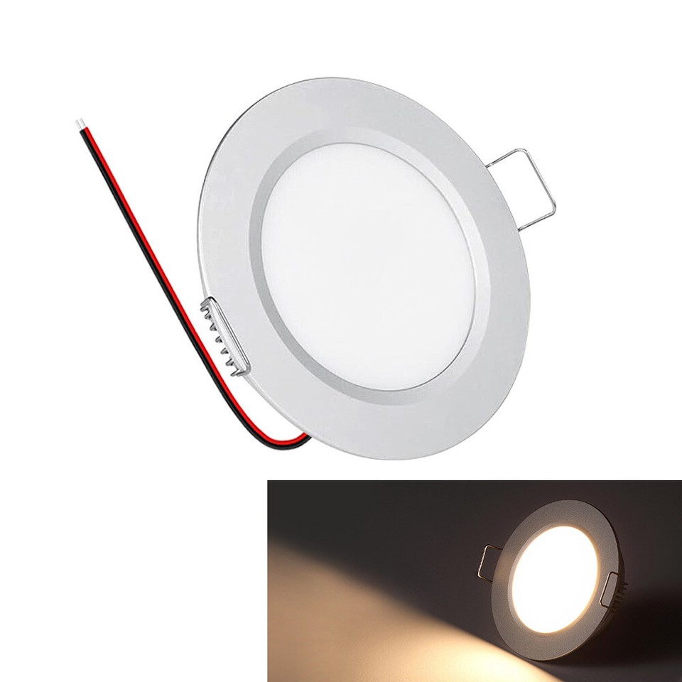 LED Interior Lights 12V RV Boat Recessed Ceiling Light Full Aluminum