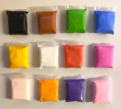 Air dry argilla schiuma argilla super chiara bianco rosso nero marrone blu giallo verde rosa