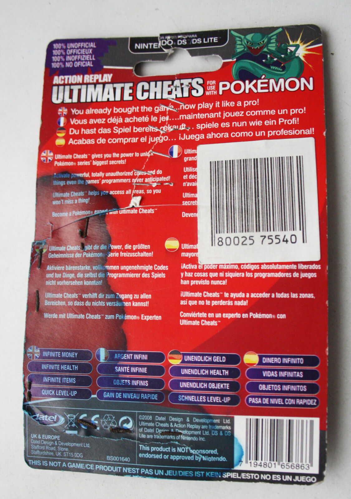  Ultimate Cheats for Pokemon DS/DSI/LITE/XL : Video Games