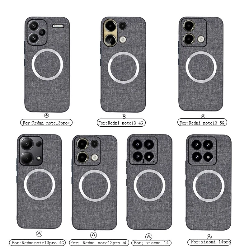 Funda Carcasa TPU Patrón Paño Magnético Patrón TPU para Xiaomi Redmi Note 13 Pro 13 Pro 5G Foto 3 de 4