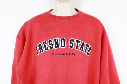 Fresno State Bulldogs Sweater Mens XL Champion Red Pullover Sweatshirt Vintage - Picture 2 of 10