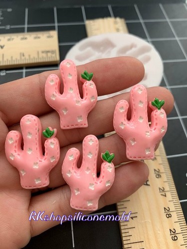 Cactus-succulent flowers handmade silicone mold for crafts - Picture 5 of 9