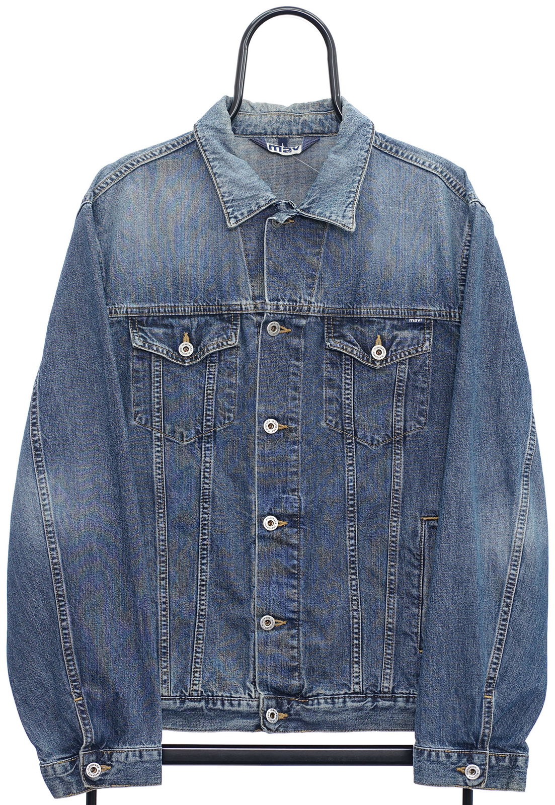 Mavi Denim Jacket Trucker USA Classic Western Summer Vintage Blue - M-image