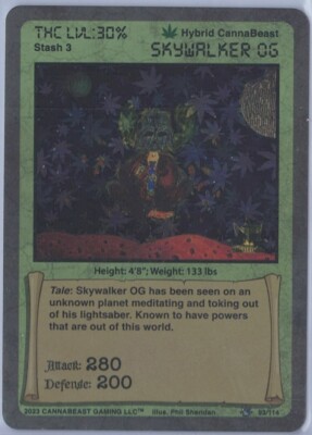 CannaBeast TCG Skywalker OG Holo Card #93/114 Pack Fresh! 1st Edition CCG
