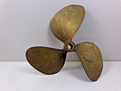Vintage Large 17lbs. Brass Boat Ship's Propeller stamped 19LH19