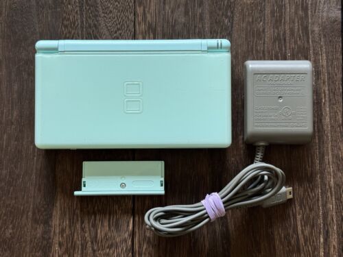 Nintendo DS Lite Ice Blue System + Charger Region-Free USG-001 Japan | US SELLER - Picture 1 of 13