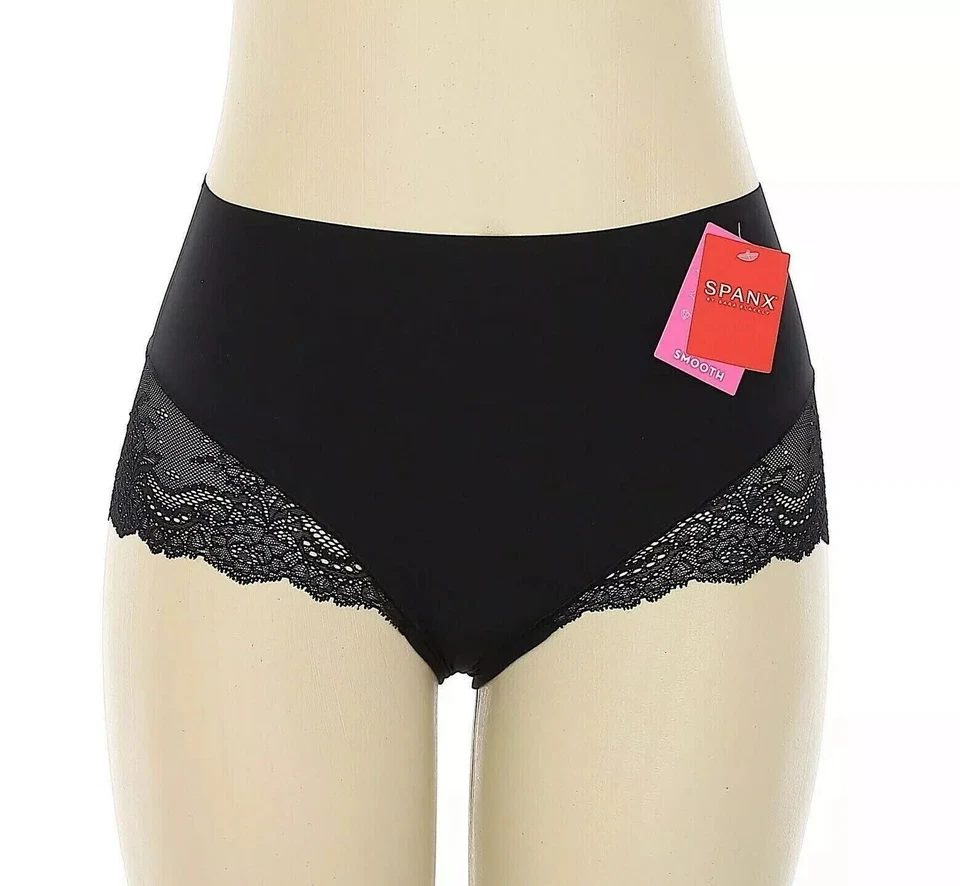 Calcinha Spanx X1550 Feminina Preta Undie-Tectable Renda Hi-Hipster Tamanho M - Imagem 3 de 4