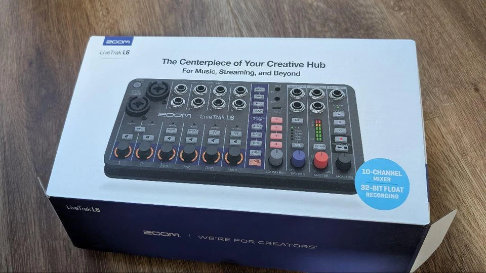 ZOOM LiveTrak L-6 Digital Mixer Recorder Audio Interface for Live Studio Podcast - Image 3 of 4