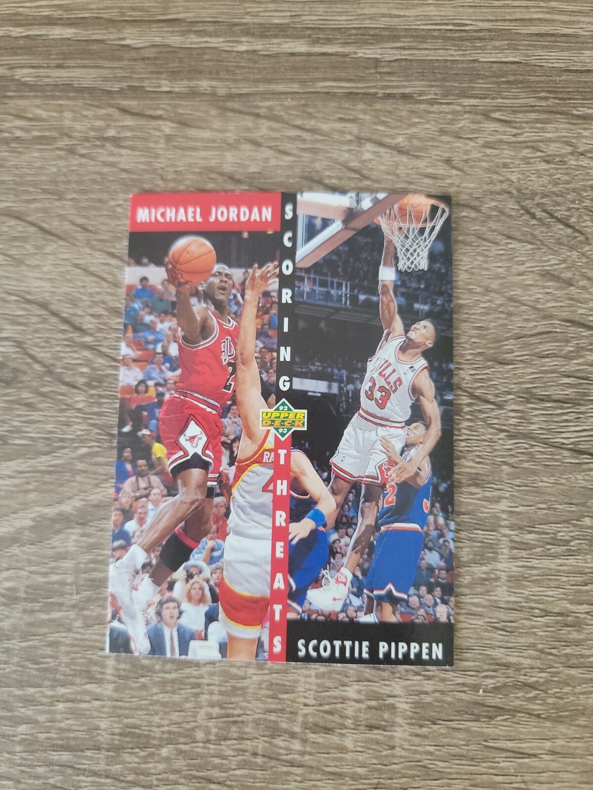 1992-93 Upper Deck #62 Michael Jordan Scottie Pippen Scoring Threats Bulls
