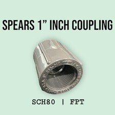 Spears 1" Inch Coupling FPT  PVC1 SCH80 D2464 PVC Female Pipe Thread NPT FxF