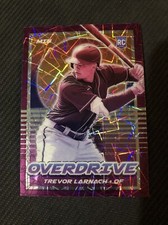 2021 Overdrive Prizm Purple Velocity Trevor Larnach RC Minnesota Twins #23