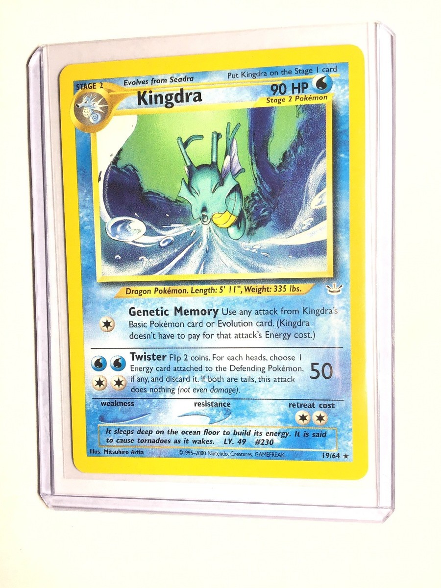 KINGDRA - Neo Revelation - 19/64 - Rare - Pokemon Card - Unlimited