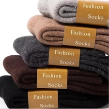 4 Pack Men Wool Crew Dress Socks Boot Soft Thick Warm Winter Thermal Sock 6-10