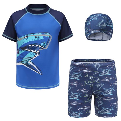 Kids Boys Swimwear Summer Rash Guard Outfits Swimsuit Diving Beachwear Party - Picture 14 of 46