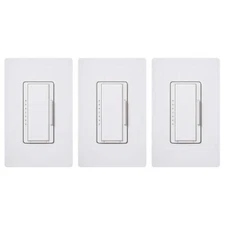 Maestro LED+ Dimmer Switch w/Wallplate for Dimmable LED Bulbs, 150W/Single-Pole