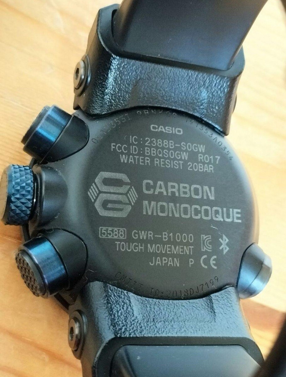 Gwr B1000 Casio Carbon Fiber Band Casio G-shock