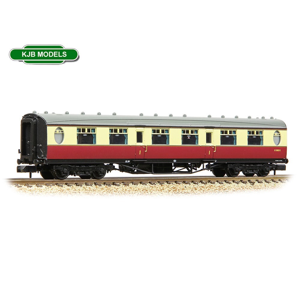 N Gauge Farish 376-201B LNER Thompson First Corridor BR Crimson & Cream Coach