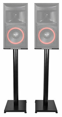 Bookshelf Cerwin Vega Speaker Stands Black 29 Steel Bookshelf