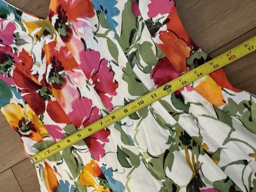 Ralph Lauren Fit & Flare Floral Cocktail Dress Sz 10 NWT Stretch Vintage Inspire - Picture 8 of 11