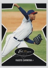 2003 Just Minors Stars Black /50 Roberto Hernandez Fausto Carmona #10 Auto 0q3