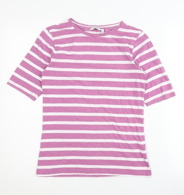 b.young Damen T-Shirt rosa gestreift Medium