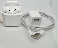 Apple AirPods Wireless Bluetooth In-Ear Earbuds w/ Charging Case, White