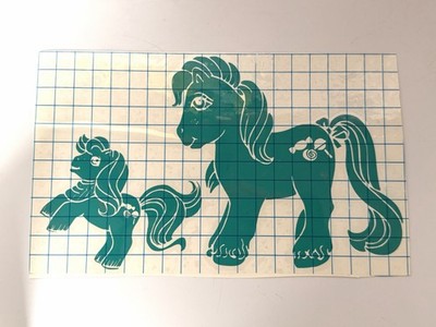 BVS My Little Pony Merch Fan Made Vinyl Sticker Decal Green Brother Set G1 NEW