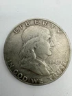 1949-D Franklin Half Dollar 90% Silver Low Mintage Key Date Denver Mint VF