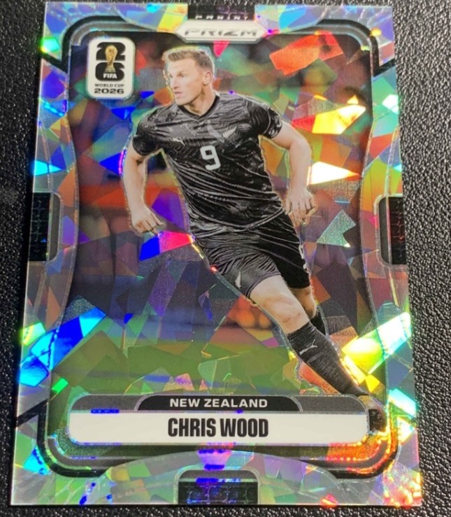 Chris Wood 2026 Panini Prizm FIFA World Cup Cracked Ice Base /23 #320
