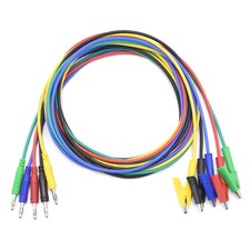 14AWG Heavy Duty Test Leads 4mm Banana Plugs to Alligator Clips Flexible Cabl...
