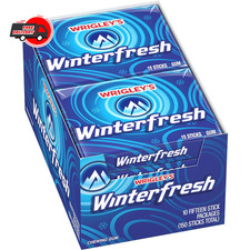 WRIGLEY'S Winterfresh Chewing Gum Bulk Pack, 15 Stick Pack of 10
