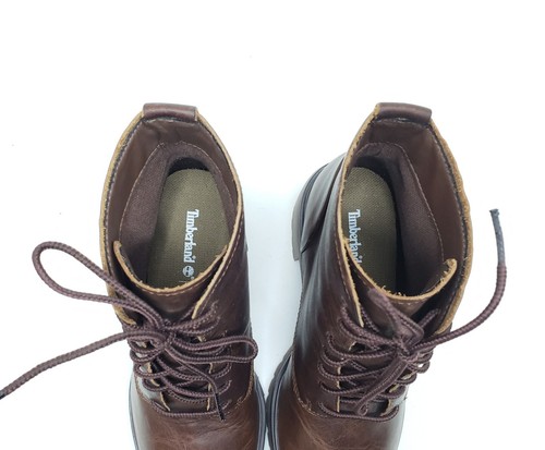 Timberland Averly Lace Up Ankle Boots Brown Leather Womens Size US 5.5 / EUR 36 - Picture 12 of 13