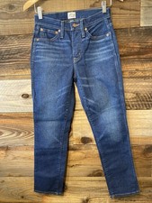 J Crew Vintage Straight Denim Dark Washed Jeans Size 25