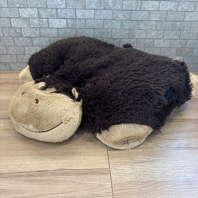 Original Pillow Pets 18 Zoll weiches Plüschtier Stofftier My Silly Monkey brauner Schimpanse