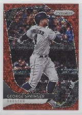 2020 Panini Prizm Quick Pitch Red Donut Circle 20/99 George Springer #86 o7m