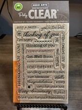 Hero Arts  Poly Clear Stamp Set CL342 Salutations Everyday Sayings  A3