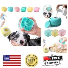 Silicone Pet Bath Massage Grooming Glove Dog Cat Soft Brush Hair Removal Tool