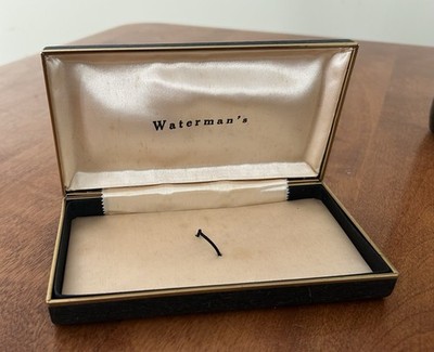 Vintage Waterman s  Pen Hard Case Empty BOX  3 STARS Nice
