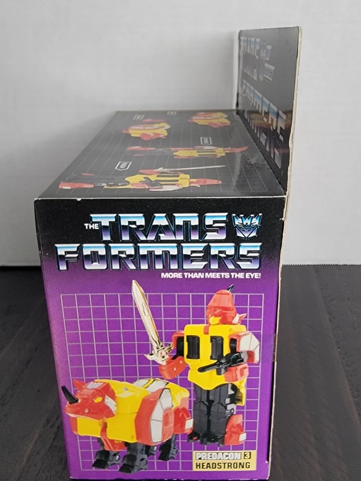 Transformers G1 HEADSTRONG MISB AFA Factory Tape Sealed Vintage Predaking 1986 - Image 2 of 4