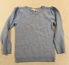 LoveShackFancy Wool Cashmere Blend Sweater  | Baby Blue