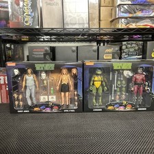 NECA Teenage Mutant Ninja Turtles Movie- Leonardo Shredder & Casey Jones April