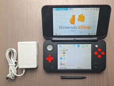 Nintendo New 2DS XL Red Black | Charger + 64GB SD Card | USA Seller | Tested
